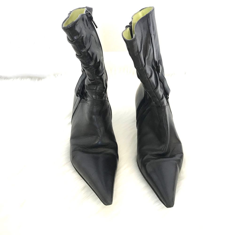 Vagabond Kitten Heel Slouchy Leather Boots 37 - Picture 2 of 8